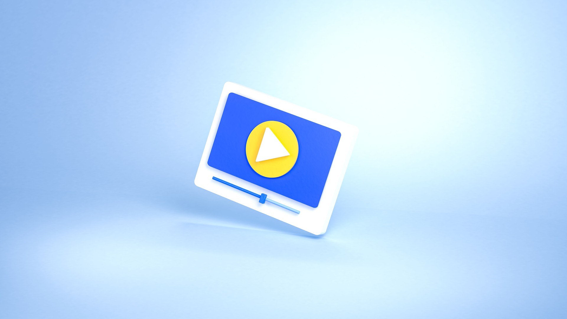 3D-Video-Player-Konzept-Stock-Illustration